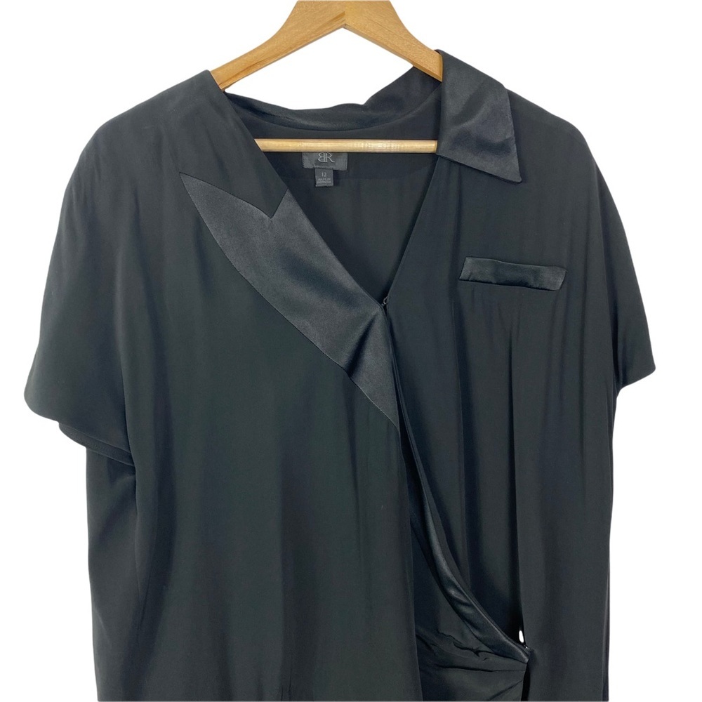 BR Banana republic dress black lagen look dress layered size 12 casual dress - Picture 5 of 11